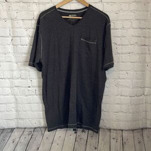 Michael Brandon Men’s Gray Vneck Short sleeve Tshirt Size large